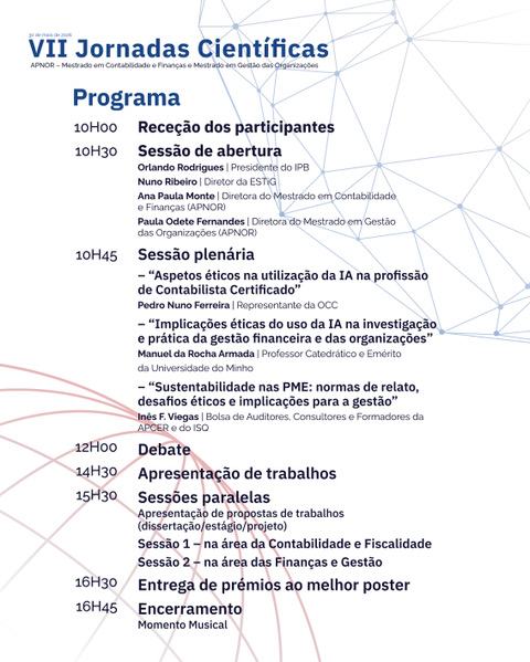 Cartaz VII Jornadas Científicas